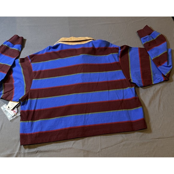 Netflix Stranger Things Cropped Rugby Polo Women's (L ) New w/ Tags & Patches - Picture 12 of 13